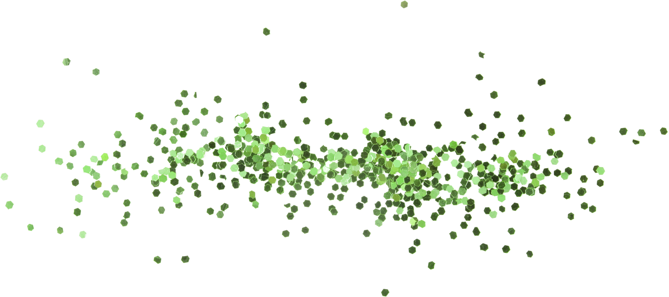 Green Glitter Confetti Cutout